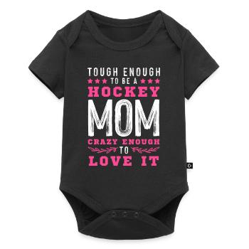 maman maman ice hockey hockey hockey - Body à manches courtes Premium Bébé - noir - Devant