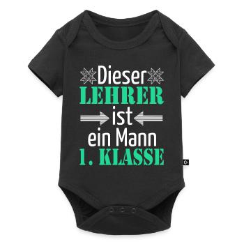 Dieser Lehrer ist ein Mann 1. Klasse - Baby Premium Kurzarmbody - Schwarz - Vorne
