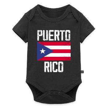 Puerto Rico - Body à manches courtes Premium Bébé - noir - Devant