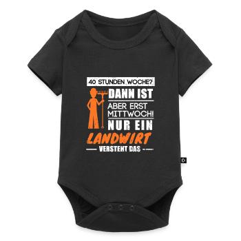 Only A Farmer will Understand it - Baby Premium short-sleeve bodysuit - black - Front