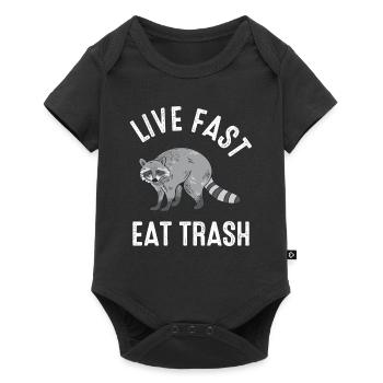 Raton laveur lynx Furet Marder Cadeau Racoon - Body à manches courtes Premium Bébé - noir - Devant