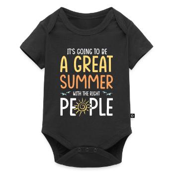 summer summer - Baby Premium short-sleeve bodysuit - black - Front