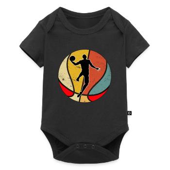 Basketball basketball players basketball players - Baby Premium short-sleeve bodysuit - black - Front