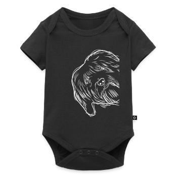 Curious Tibetan Terrier Dog - Baby Premium short-sleeve bodysuit - black - Front