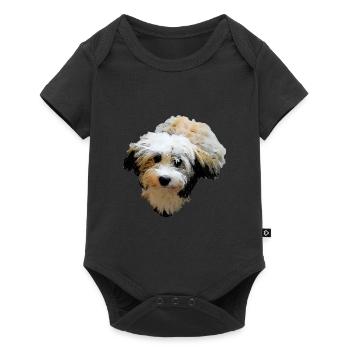 Chien chien de Havanes - Body à manches courtes Premium Bébé - noir - Devant