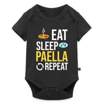 Paella Spain Valenciana Pan Spanish Food - Baby Premium short-sleeve bodysuit - black - Front