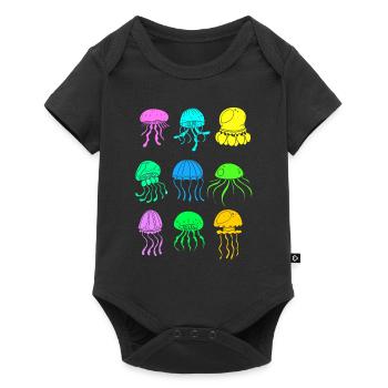 Jellyfish Species Jellyfish - Baby Premium short-sleeve bodysuit - black - Front