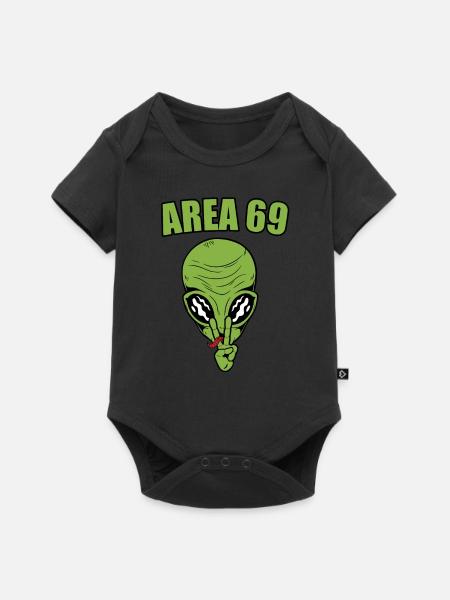 Area 69 - Baby Premium Kurzarmbody - Schwarz