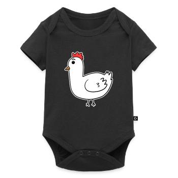 Poulet coq - Body à manches courtes Premium Bébé - noir - Devant