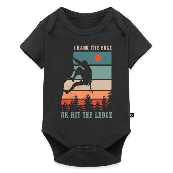 Climbing Rock Climbing Mountains - Baby Premium short-sleeve bodysuit - black - Front
