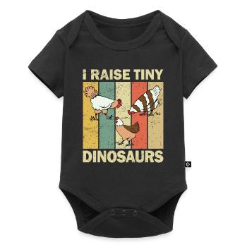 Chicken breeder chicken coop chickens - Baby Premium short-sleeve bodysuit - black - Front