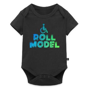 Modèle en fauteuil roulant - Body à manches courtes Premium Bébé - noir - Devant