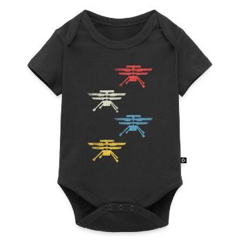 Retro Mars Helicopter - Space Space Flight Vintage - Baby Premium short-sleeve bodysuit - black - Front
