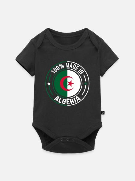 Algerien - Baby Premium Kurzarmbody - Schwarz