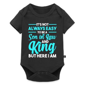 Son-in-law gift - Baby Premium short-sleeve bodysuit - black - Front