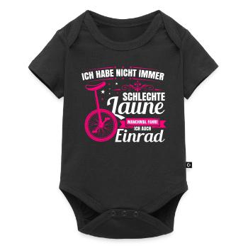 Einrad - Baby Premium Kurzarmbody - Schwarz - Vorne