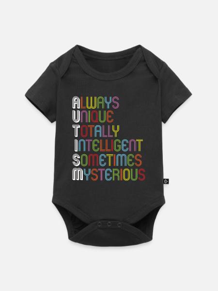 Autismus Bewusstsein - Baby Premium Kurzarmbody - Schwarz
