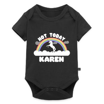 Heute nicht Karen - Baby Premium Kurzarmbody - Schwarz - Vorne