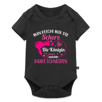 Hairstylist Haare Schneiden Friseur Lehrling - Baby Premium Kurzarmbody - Schwarz - Vorne
