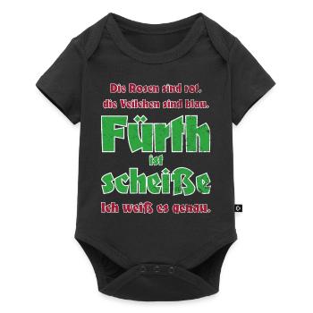 Antifü anti Fürth gegen Fürth Fussball Fan Spass - Baby Premium Kurzarmbody - Schwarz - Vorne