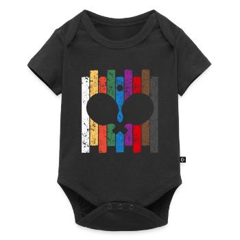 Ping Pong Colors - Baby Premium short-sleeve bodysuit - black - Front