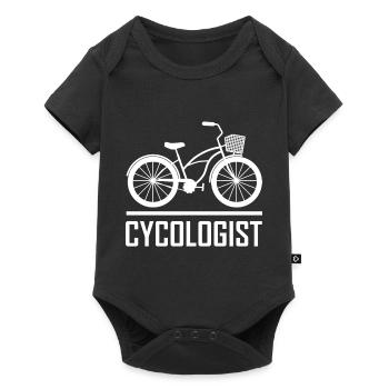 CYCOLOGIST Bicycle Funny Cycling Cyclist - Baby Premium short-sleeve bodysuit - black - Front