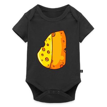 Fromage fromage fromager Parmesan Gourmet - Body à manches courtes Premium Bébé - noir - Devant