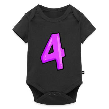 4 - Baby Premium short-sleeve bodysuit - black - Front