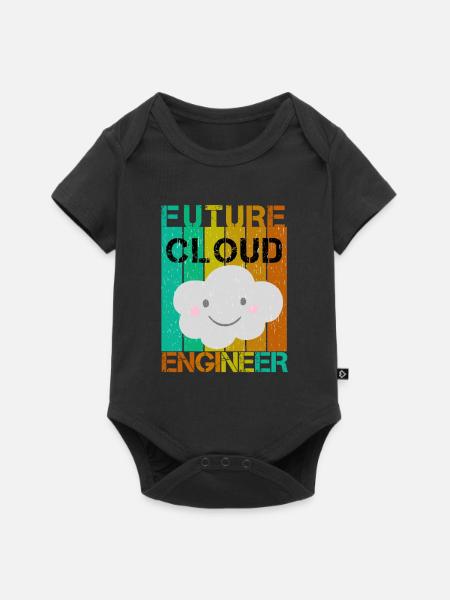 FUTURE CLOUD ENGINEER - Baby Premium Kurzarmbody - Schwarz