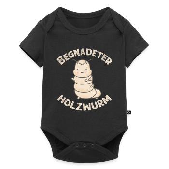 Tischler, Zimmermann, Schreiner begnadeter - Baby Premium Kurzarmbody - Schwarz - Vorne