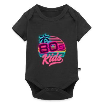 80s Kids 80s Outfir 80s Retro 80s - Baby Premium short-sleeve bodysuit - black - Front