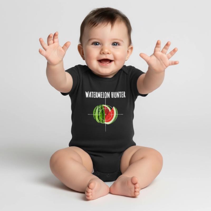 watermelon evolution development a watermelon Baby Premium short-sleeve bodysuit