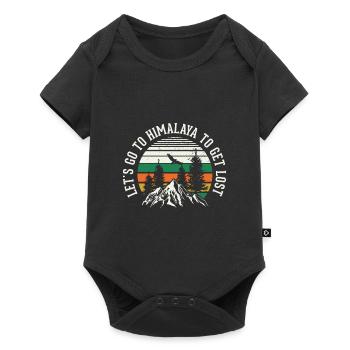 Himalaya Asie Everest Népal - Body à manches courtes Premium Bébé - noir - Devant