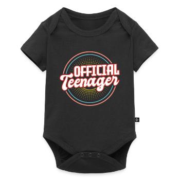 13. Geburtstag Teenager 13 Jahre Teeny Spruch - Baby Premium Kurzarmbody - Schwarz - Vorne