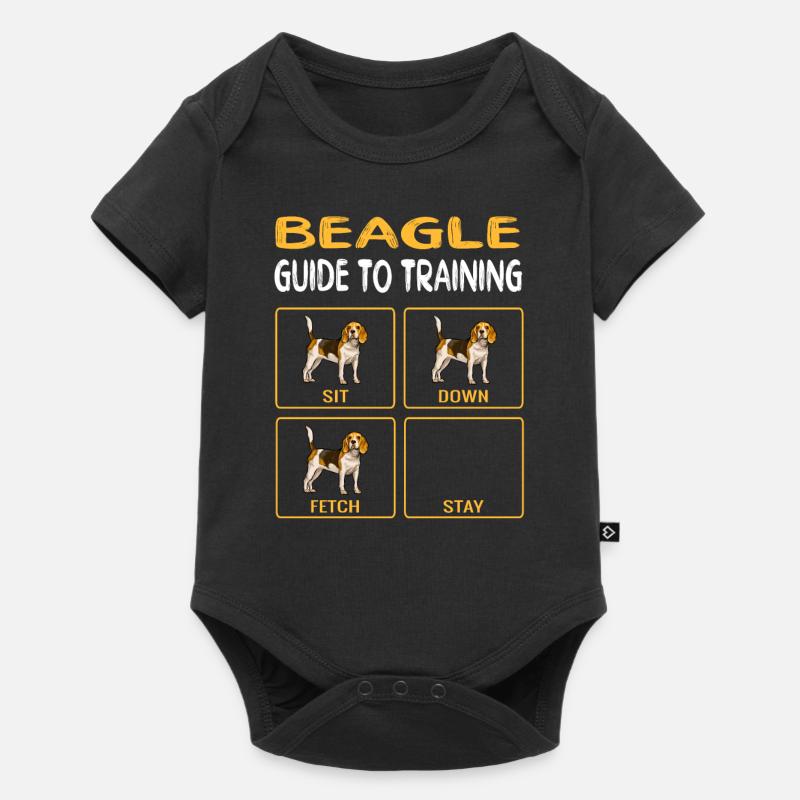 Beagle Guide To Training Dog Obedience - Body à manches courtes Premium Bébé - noir