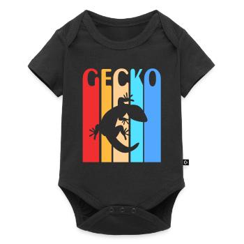 gecko - Baby Premium short-sleeve bodysuit - black - Front