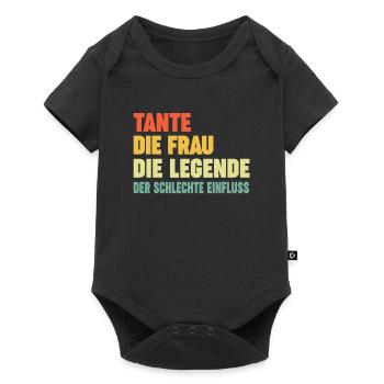 Tante Die Frau Die Legende Der schlechte Einfluss - Baby Premium Kurzarmbody - Schwarz - Vorne