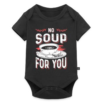 suppe lecker - Baby Premium Kurzarmbody - Schwarz - Vorne