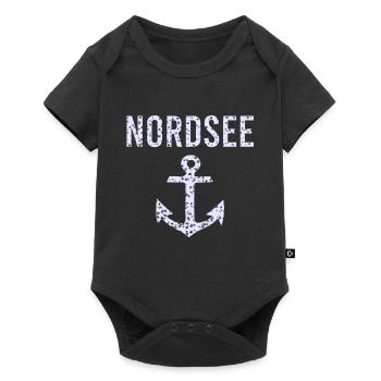 Nordsee - Baby Premium Kurzarmbody - Schwarz - Vorne