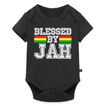 Reggae béni - Body à manches courtes Premium Bébé - noir - Devant