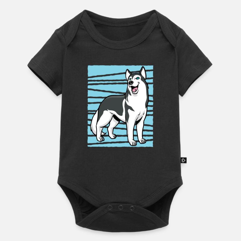 Husky - Body à manches courtes Premium Bébé - noir