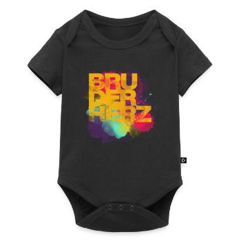 Frère Coeur Meilleur frère du monde Idée de cadeau - Body à manches courtes Premium Bébé - noir - Devant