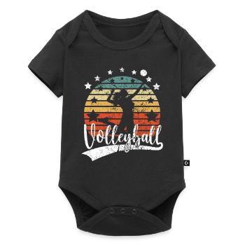 Volleyball player Volleyballer Beach Volleyball - Baby Premium short-sleeve bodysuit - black - Front