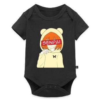 Anime Senpai Anime Fans Anime Style Anime Outfit - Baby Premium short-sleeve bodysuit - black - Front