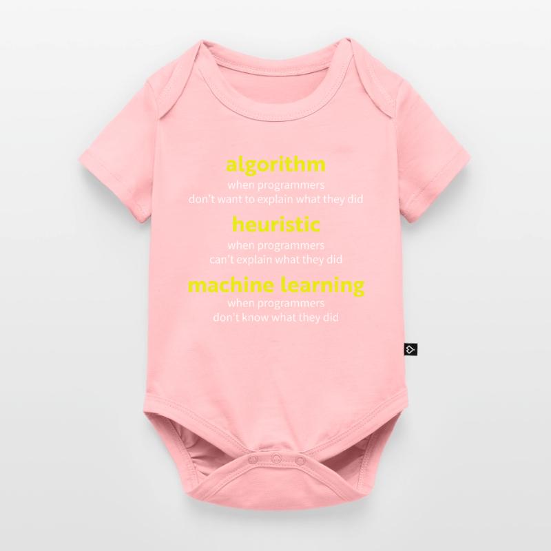 Algorithm when programmers don't want to explain w Baby Premium short-sleeve bodysuit