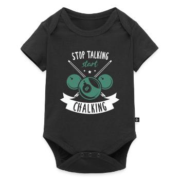 Billiard Billiards Snooker Cue Gift - Baby Premium short-sleeve bodysuit - black - Front
