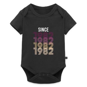 Vintage Since 1982 Anniversaire Année de naissance - Body à manches courtes Premium Bébé - noir - Devant