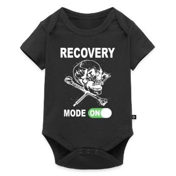 Recovery Mode On - Skull with crutches - Baby Premium short-sleeve bodysuit - black - Front