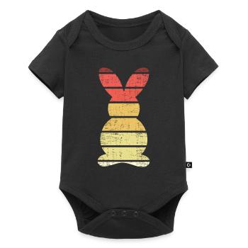 Vintage Rabbit Retro - Baby Premium short-sleeve bodysuit - black - Front