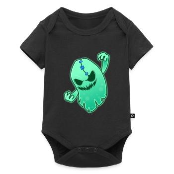 funny space ghost shirt - Body à manches courtes Premium Bébé - noir - Devant